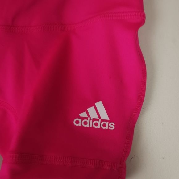 NWT Adidas Compression Fit 4" Shorts XS Hot Pink - Picture 8 of 12